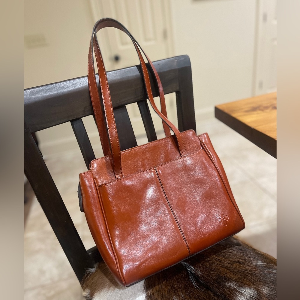Patricia Nash Leather Tote Bag in Brown - Classic Women's Shoulder Bag